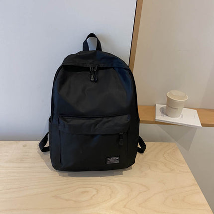 Cross-Border Popular Large-Capacity Pure Color Business Backpack 15inch Electric Backpack for Men and Women 14inch Laptop 15