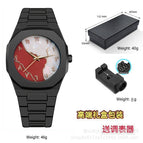 Black shell red mother-of-pearl gold lettering