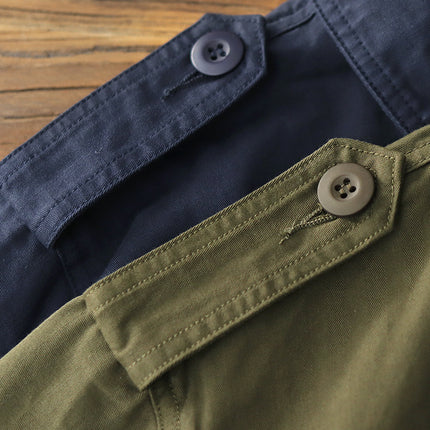 Ami Kaji World War II Jungle Jacket Men's Spring and Autumn American Vintage Army Green Multi-Pocket Work Jacket Men's