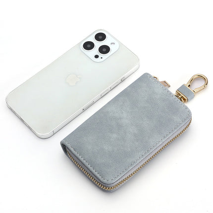 Vintage Simple Zipper Key Bag Men's Waist Hanging Multifunctional Household Small Bag Large Capacity Car Women's Key Bag