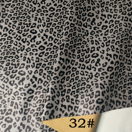 Pu Leopard Print Leather Fabric Anime DIY Imitation Cotton Velvet Base Printed Crafts Home Furniture Artificial Leather Bags