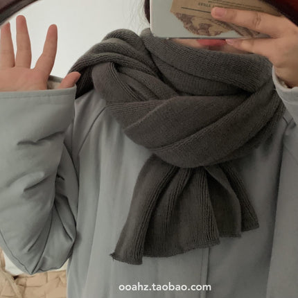 Cream rice ~ many colors simple-looking couple's soft glutinous autumn and winter warm cashmere-like scarf shawl