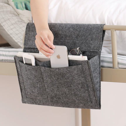 Cross-border Felt Household Living Room Bedside Phablet Storage Bag Student Dormitory Portable Storage Hanging Bag