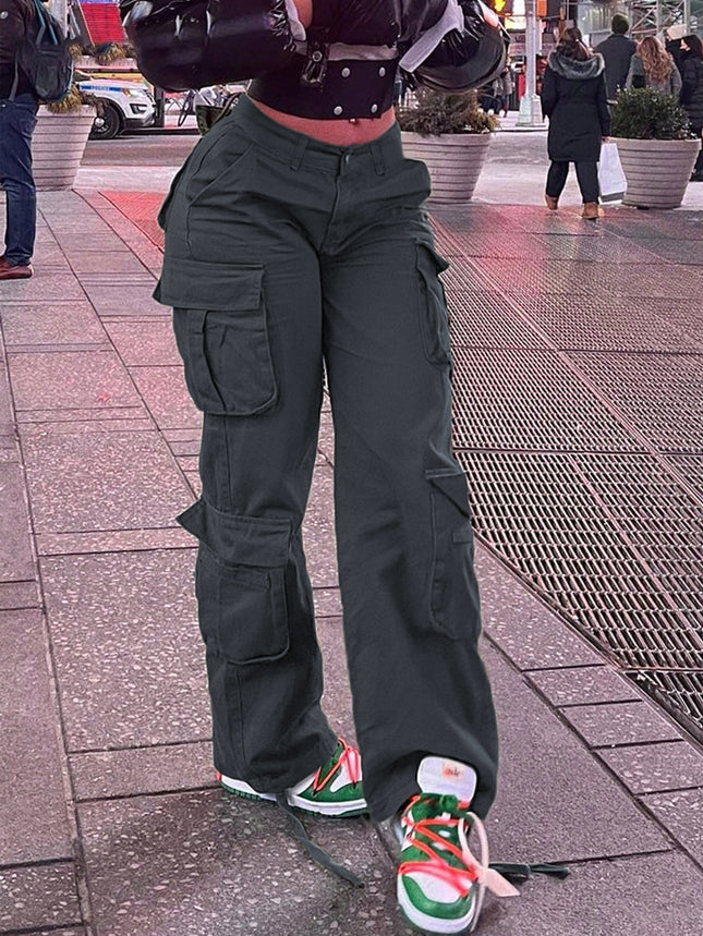Tk118 Aliexpress Amazon European and American Street Style Cargo Pants 2022 Hot-Selling Army Green Trousers
