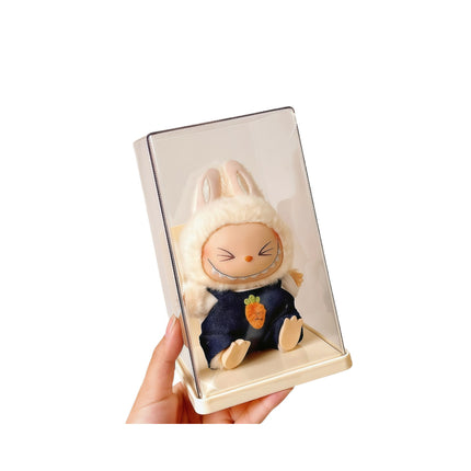 Labubu Transparent Display Box Single Stackable Labubu Vinyl Storage Box Hand-held Doll Blind Box Storage Rack