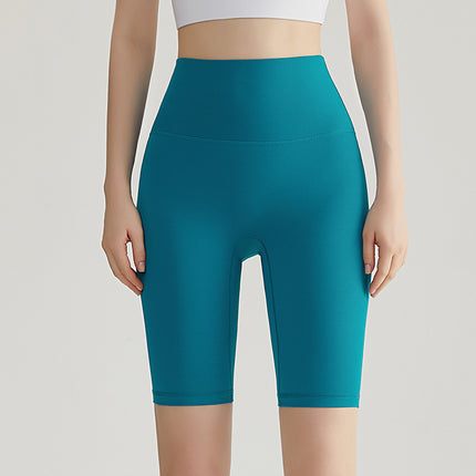 Weiman Nude Yoga Shorts Women's Hip Lifting Quick-Drying Sports Fitness Cycling Pants Outer Wear Tight Five-Point Yoga Pants Summer