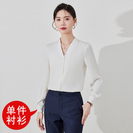 New Elegant Vest Pants Shirt suit Slim-fit Formalwear Fashion Commuting Light Luxury Professional Executive Front Desk Tooling