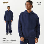 navy blue-Hoodie Sweat / S
