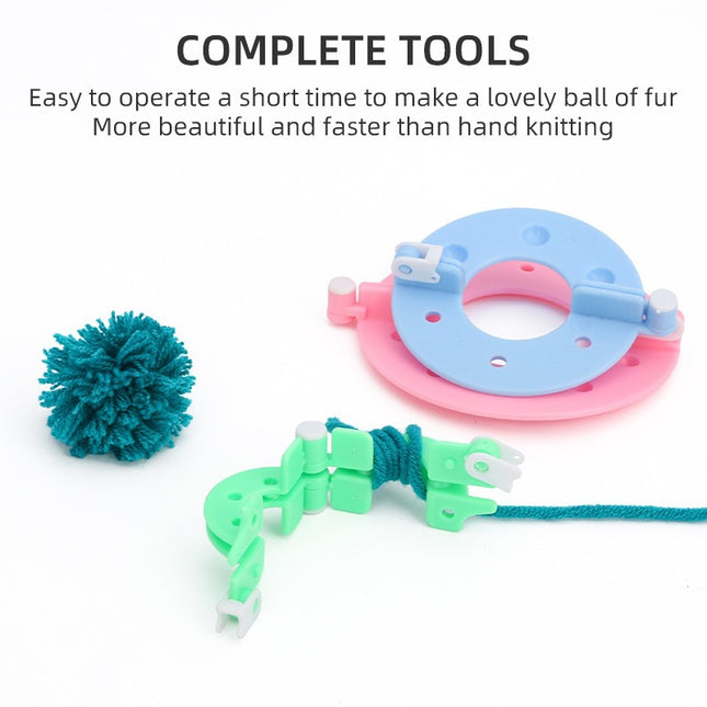 Ready-Made Wool Pom-Pom Maker Handmade Wool Ball Tool Accessories Household Color Knitting Machine