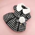 Small fragrant wind fur coat + corsage / XS