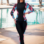 red flower sleeve / S