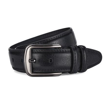 Foreign Trade Hot Selling Belt Men's Belt Pin Buckle Real Cowhide Simple Retro Denim Style Men's Trousers with Fixed LOGO