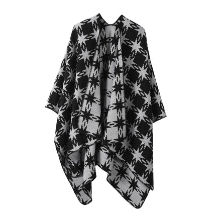 European and American plain striped warm Joker shawl outer autumn and winter office blanket imitation cashmere scarf in stock wholesale