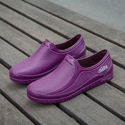 New Spring and Autumn Rain Shoes Women's Waterproof Shoes Four Seasons Low-top Lightweight Work Non-slip Soft Bottom Rubber Shoes Short Tube Export Foreign Trade