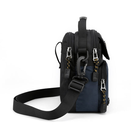 New Water-Repellent Nylon Cloth Men's Bag Outdoor Travel Shoulder Crossbody Bag Simple Casual Waist Bag Street Small Bag