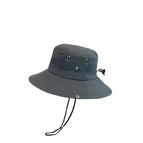 Four-hole fisherman hat [gray]]