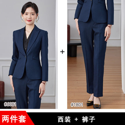 Suit Jacket Women's High-end Fashion British Style Manager Dress Hotel Front Desk Professional Temperament Interview Suit suit