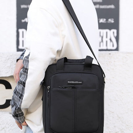 Cross-border Men's Bag New Oxford Cloth Shoulder Bag Men's Bag Business Portable Fashionable Computer Bag Vertical Crossbody Bag