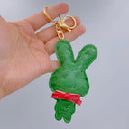 Green 3d rabbit (pu leather model)