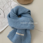 Homemade wool flat plate sky blue