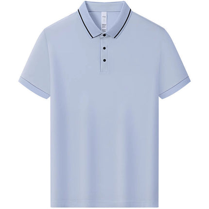 165 grams of ice-sensitive breathable dynamic pearls POLO shirt overalls short sleeve lapel diy group company factory clothing tooling