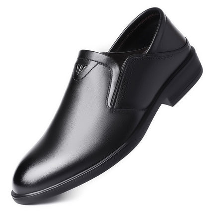 Casual Leather Shoes for Men, Genuine Leather British Style Men's Shoes, Versatile and Trendy 2025 New Spring and Autumn Men's Business Formal Leather Shoes