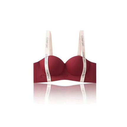 Cross-Border Popular Style No-Wire, Traceless Underwear for Women, Lifting and Supporting Breasts, Small Breasts, Push-Up and Enlargement, Adjustable Letter Bra