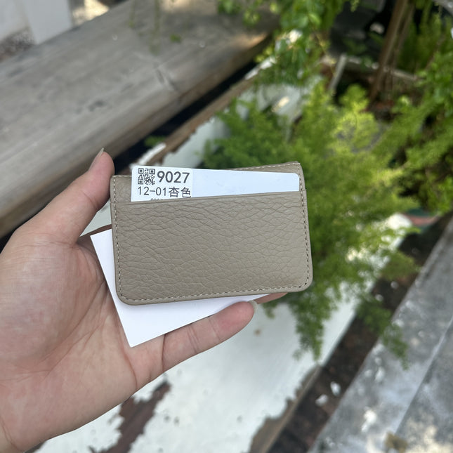 Cross-Border Foreign Trade New Genuine Leather Multi-Ring Binder Mirror Window Small Card Holder First Layer Cowhide Card Bag Document Storage Card Album Card Holder