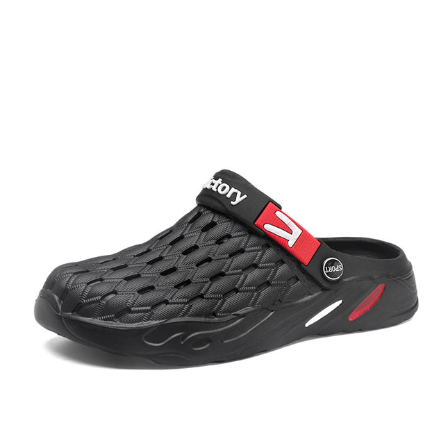 Hole Shoes Casual Thick-soled Non-slip Wear-resistant Beach Sandals Cross-border Large Size Dung-feeling Summer New Style Outer Wear Slippers