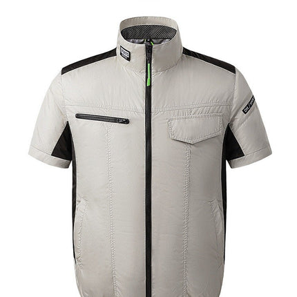 Cross-border Air Conditioning Clothing Summer Cooling Vest USB Fan Vest Summer Prevention Outdoor Refrigeration Workwear Half-sleeve Work Clothes