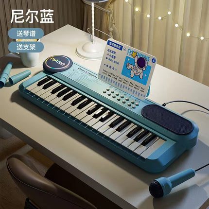 Portable Children's Electronic Organ Multifunctional Educational Musical Instrument Beginner Baby Microphone Boys and Girls Piano Toy Playing