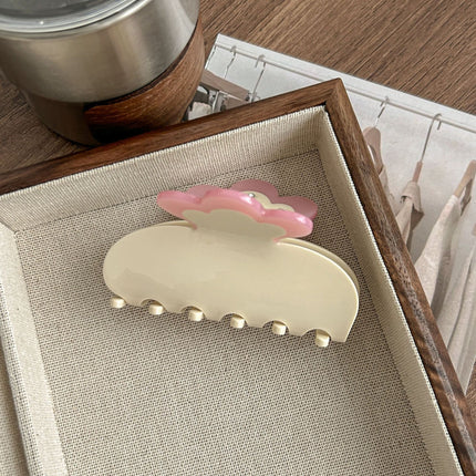 Tulip Cherry Grab Clip Premium 2024 New Maillard Grab Clip Cute Dalmatian Shark Clip Hair Accessories