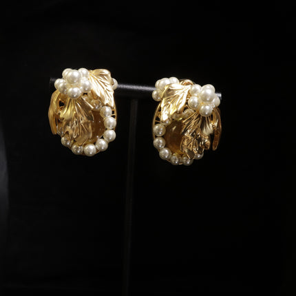 Middle Ancient Jewelry suit Baroque Water Drop vintage Court Style Elegant Retro Woolen Chain Pearl Earrings