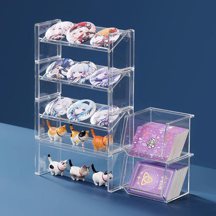 Stackable Tea Bag Storage Box Desktop Capsule Coffee Storage Rack Tea Room Storage Rack Tea Bag Transparent Storage Box