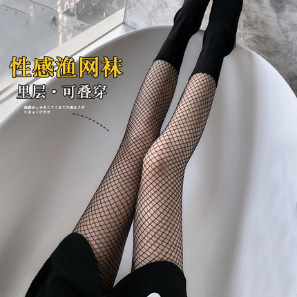 Printed letter stockings black silk fishnet stockings summer sexy breathable sunscreen butterfly rose pantyhose manufacturers batch