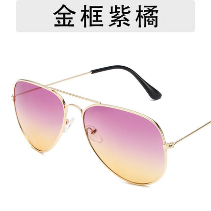 3025 fashion aviator goggles men and women personalized hip-hop all-match sunglasses 3026 colorful ocean sunglasses