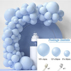 Macaron-blue 86PCS (send dispensing ribbon ball chain)