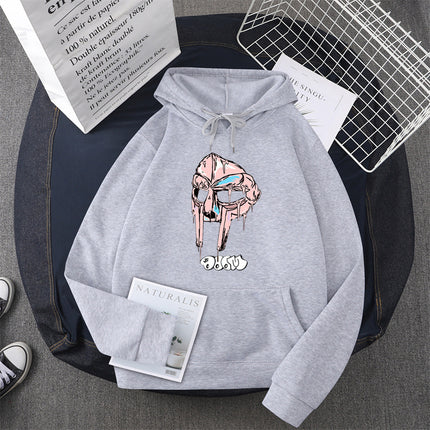[Cross-border European Code] Mf Doom hoodies women Kawaii Fleece 90s Hoodie