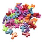 Mixed colors randomly / 45 cross 12*16mm 0.5kg about 1500 pieces