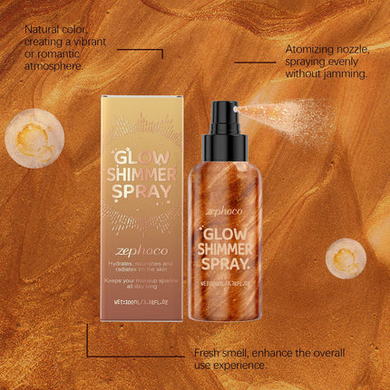 Body Liquid Highlighter Waterproof High Gloss Facial Contour Long Lasting Sequin Illuminating Moisturizing Brightening Makeup