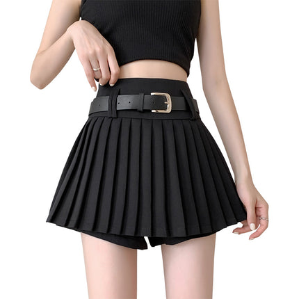 Pleated Skirt for Women 2026 Summer New Style High-Temperature Pressed Pleated Umbrella Skirt High-Waisted Slimming Black Half Skirt Elegant Commuter Skirt