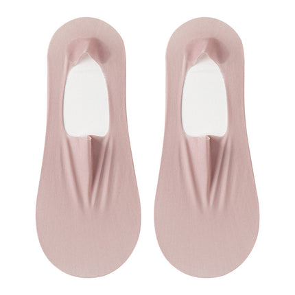 Socks women's spring and summer new short socks deodorant sweat-absorbent cotton thin boat socks do not fall with non-slip invisible socks Zhuji socks
