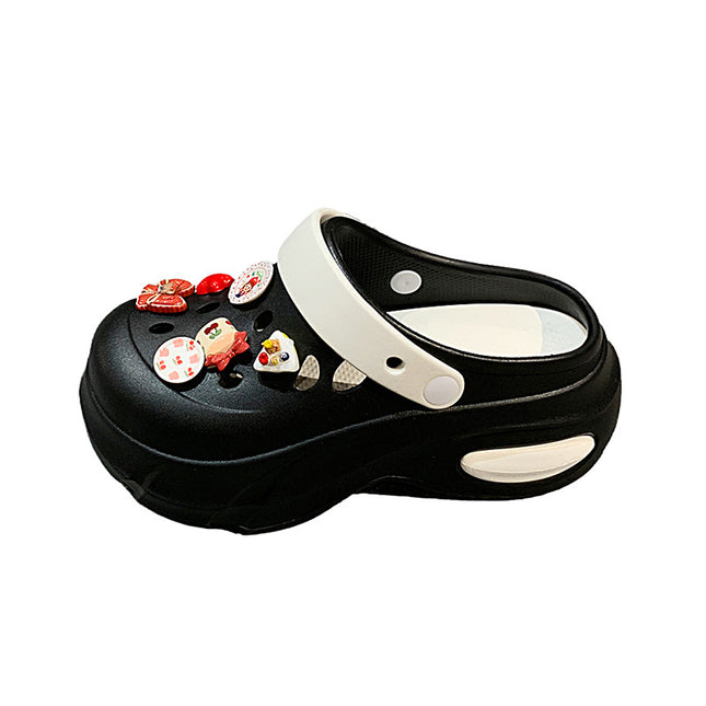 Soft Sole Cave Shoes Women's Outer Wear 2025 New Student Beach EVA Baotou Shoe Slippers Women's Sandals