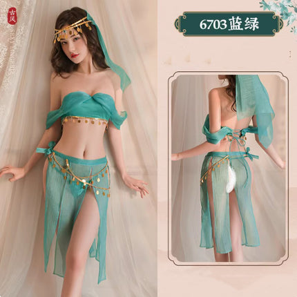 Ancient Style Han Dynasty Sexy Intimates 2025 New Sexy Pajamas Dancer Uniform Passionate Bed Shame Date Collection
