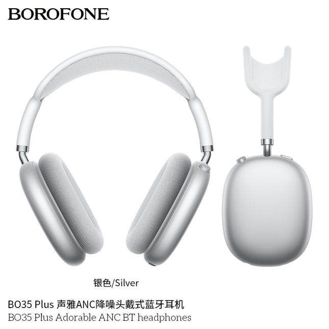 Borofone Bo35 Plus Head-Mounted Anc Noise-Cancelling Wireless Bluetooth Headphones Air Pods Over-Ear Max