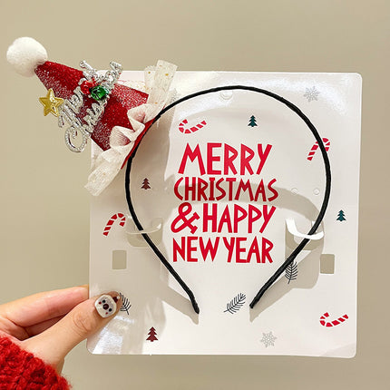 Christmas Antler Headband Holiday Costume Headband Cartoon Hairband for Women 2026 New Children's Hairpin Hair Accessory Gift