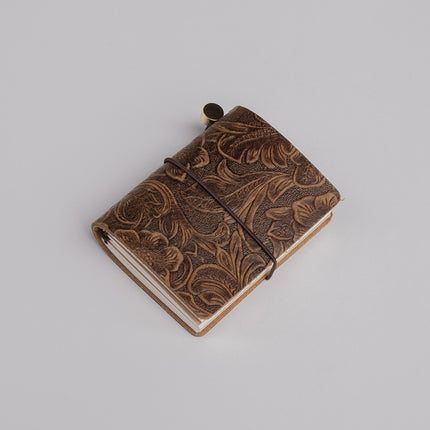 Wholesale Mini Retro Handbook New Notebook Traveler Crazy Horse Leather Portable Small Diary Customizable