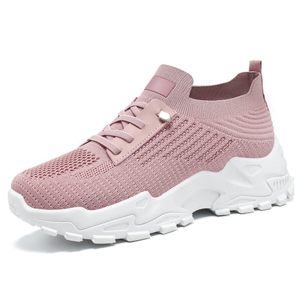 Shoes for Women, Versatile Summer Mesh Breathable Casual Shoes, Cross-Border Large Size Women's Single Shoes, Thick-Soled Comfortable Sports Shoes
