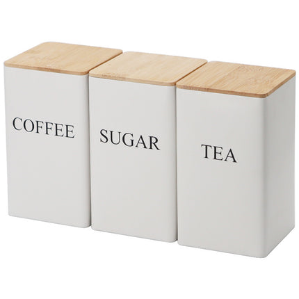 TEA,COFFEE,SUGAR Combination suit Tea Tea Coffee Candy Tinplate Box Jar Tea Bag Capsule Storage