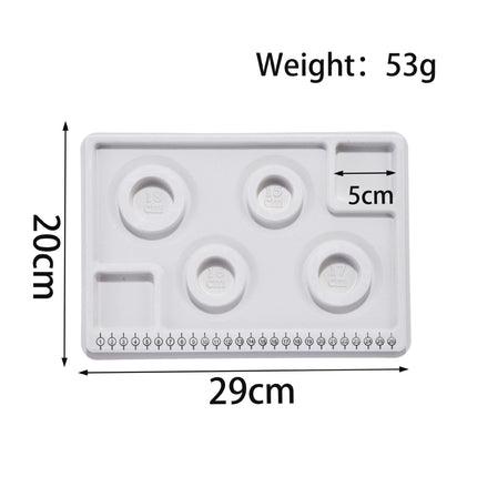Solid Wood Bead Tray, Jewelry Bracelet Display Tray, Jewelry Design Tray, DIY Beading Tools, Bracelet Storage Tray
